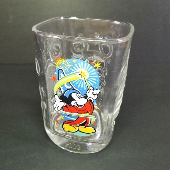 McDonald's Walt Disney 2000 Millennium World Celebration Anniversary Epcot Glass - Picture 1 of 6